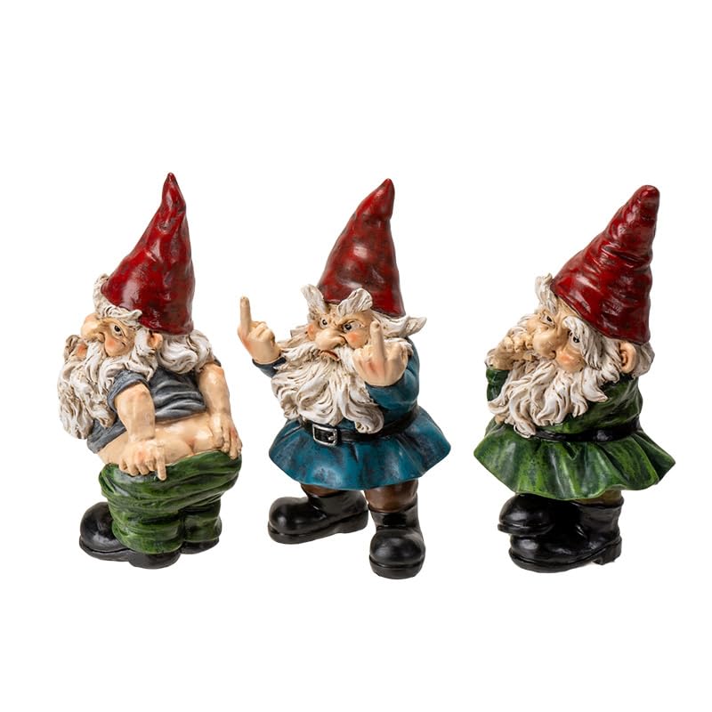 Amazon.com: Pacific Giftware Evil Gnome Set/3, Gnomes with